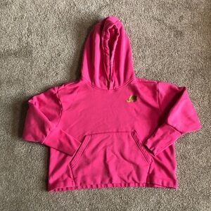 Women's Nike Sportswear Hoodie M Pink Bronze God Gym Casual Pullover READ Desc